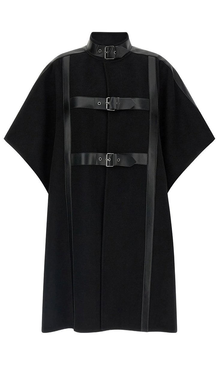 TWINSET: Двухслойная накидка из шерсти