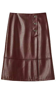 Юбка из искусственной кожи