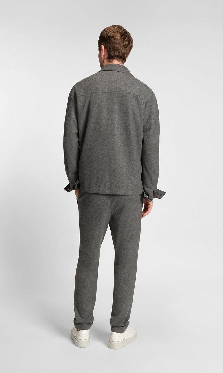 HUGO BOSS: Фланелевые брюки с начесом