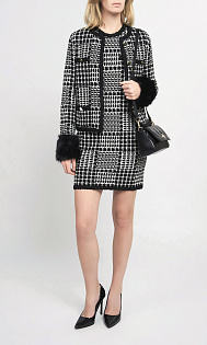 Жакет с манжетами из искусственного меха