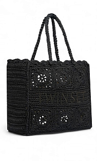 Плетеная сумка-шопер