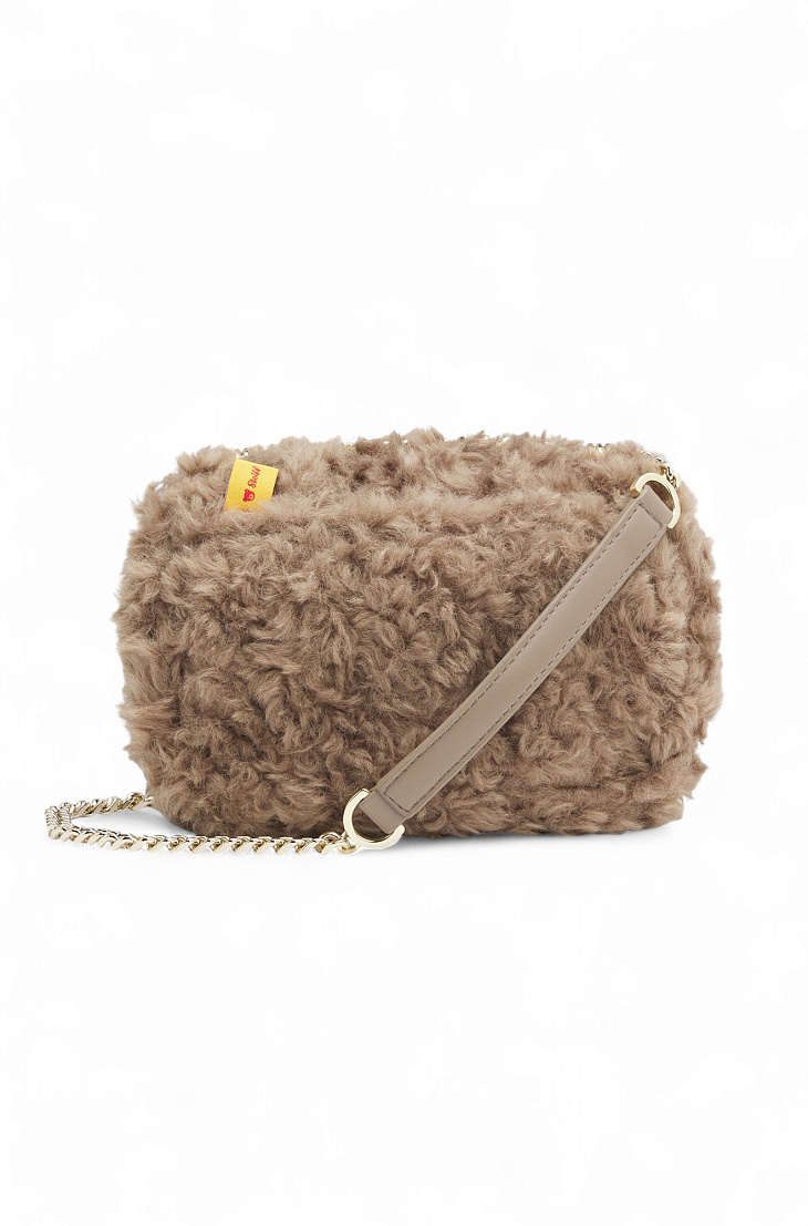 HUGO BOSS: Сумка с мехом