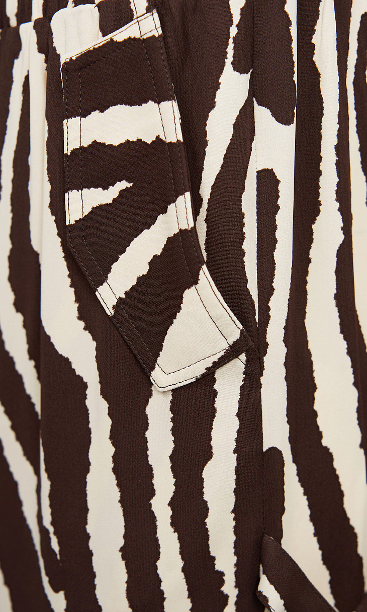 TWINSET: Брюки-карго с принтом