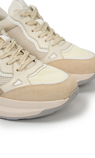 Кроссовки из кожи и текстиля