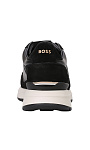 HUGO BOSS: Кроссовки из кожи