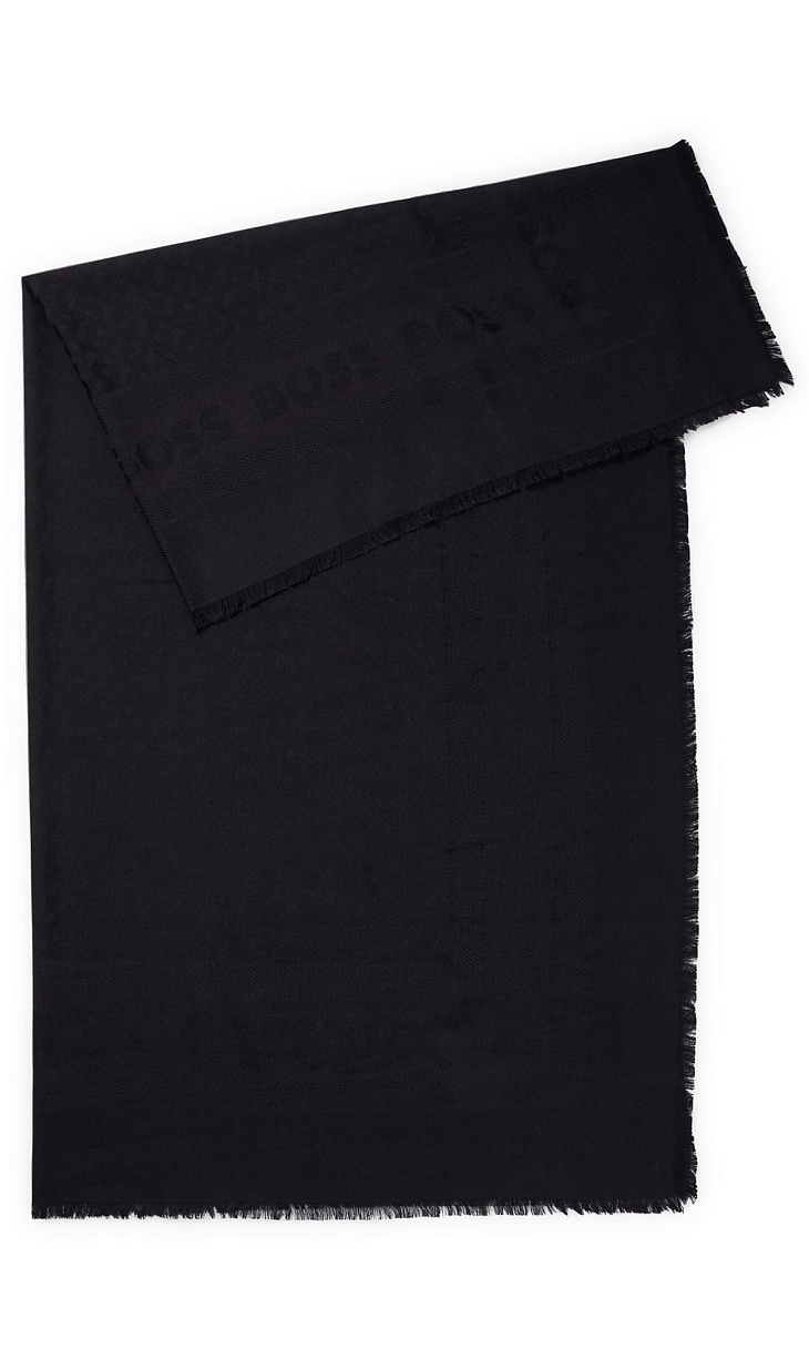 HUGO BOSS: Шарф из шелка и шерсти