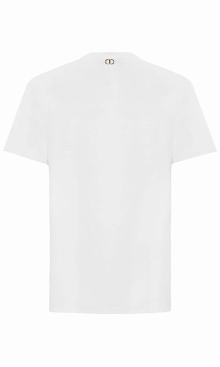 TWINSET: Футболка с вышивкой