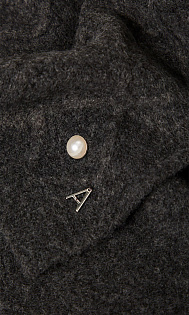 Шарф с жемчугом