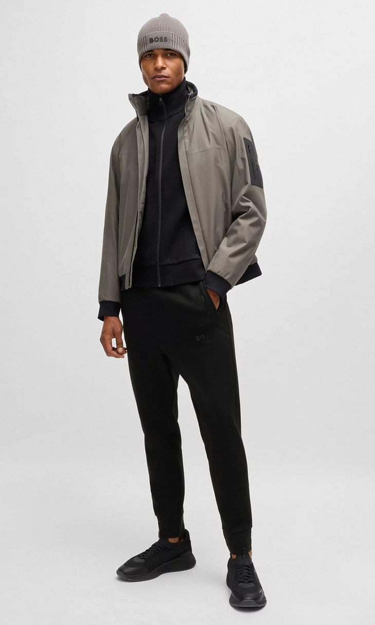 HUGO BOSS: Брюки-джоггеры из хлопка