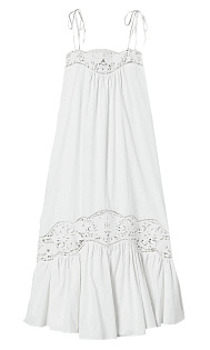 Платье с английской вышивкой