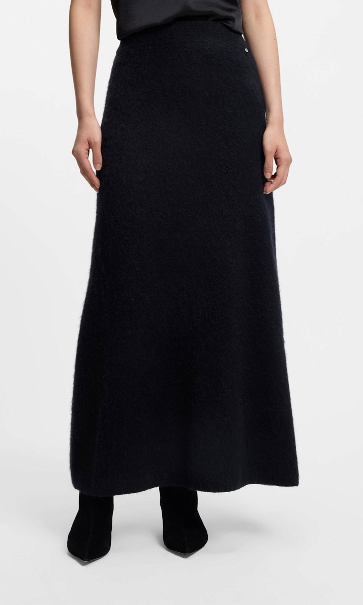 HUGO BOSS: Юбка с шерстью альпака