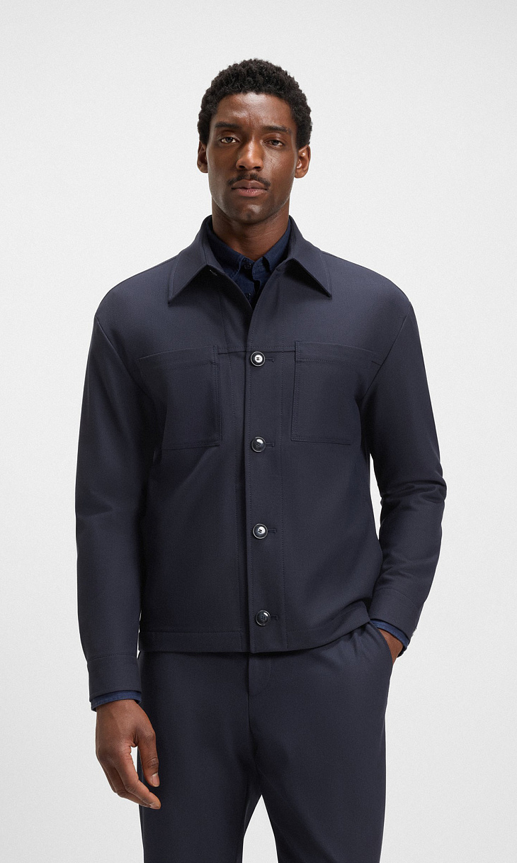 HUGO BOSS: Рубашка с карманами