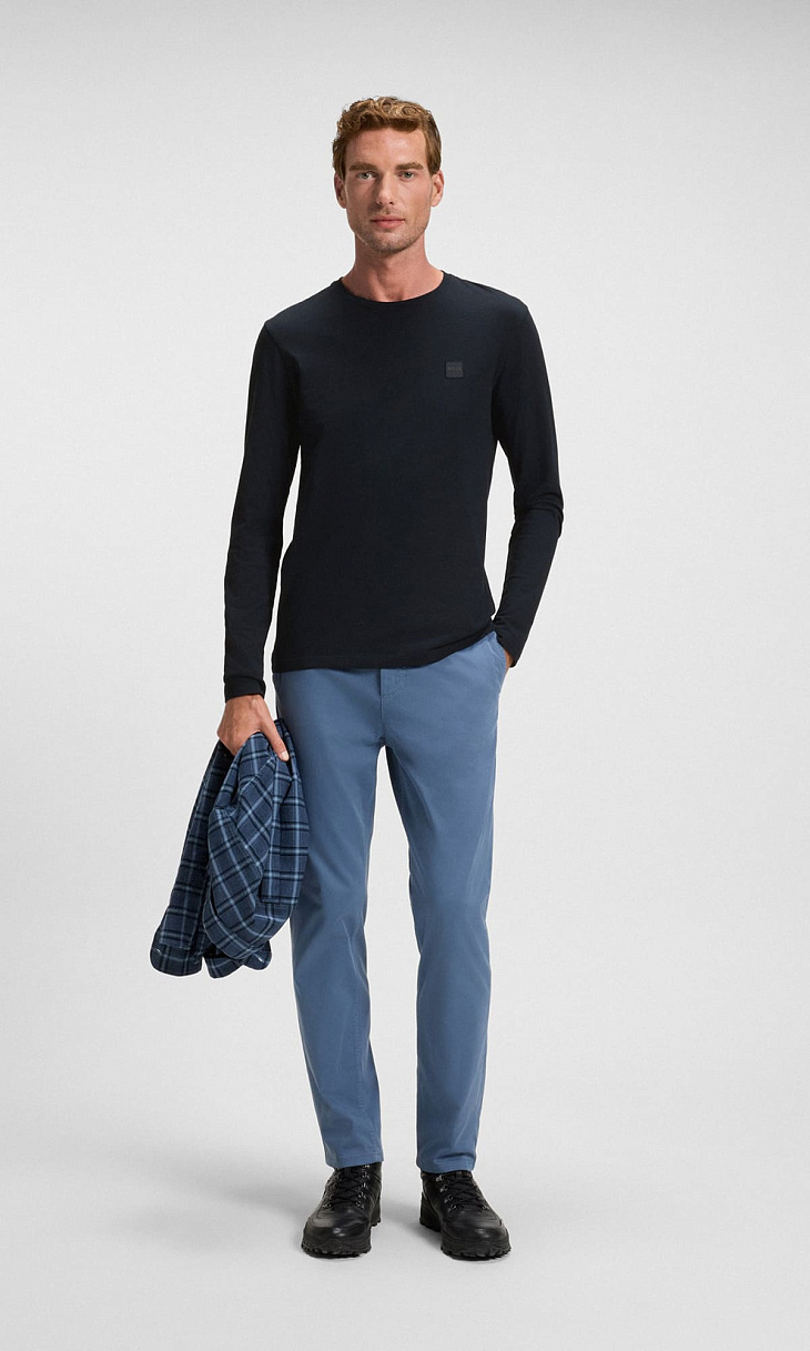 HUGO BOSS: Лонгслив с логотипом