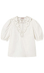 TWINSET: Блуза с английской вышивкой