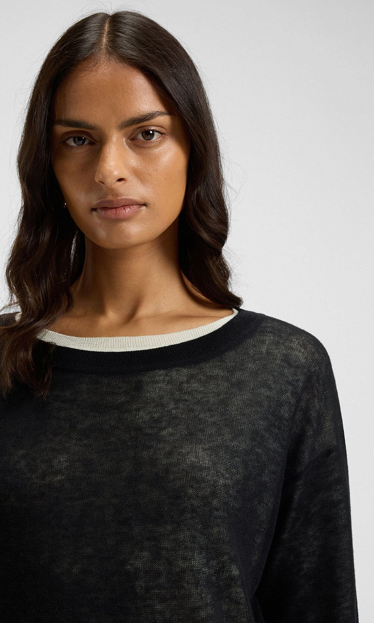 HUGO BOSS: Двухслойный пуловер