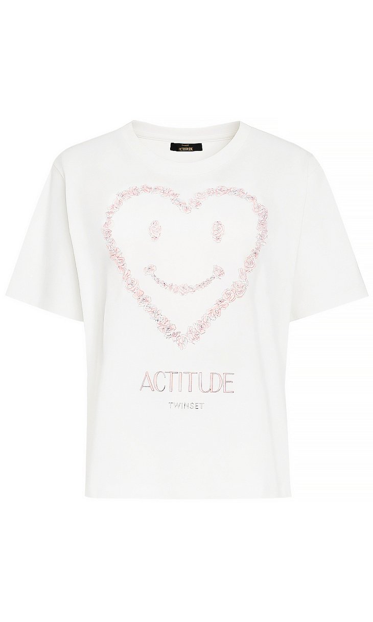 TWINSET: Футболка с принтом
