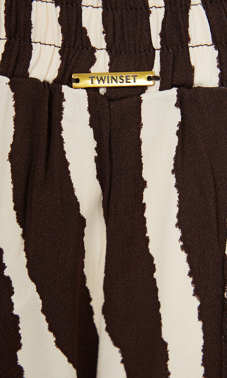 TWINSET: Брюки-карго с принтом