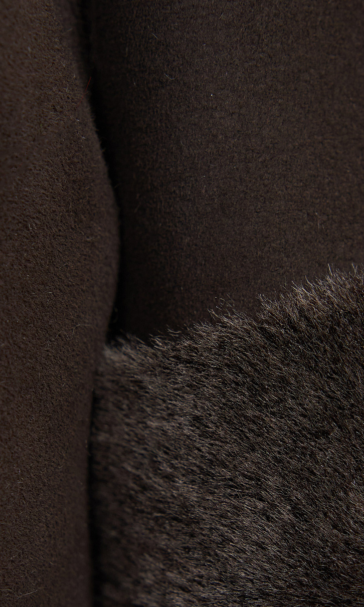 MARION FASHION: Дубленка с отстегивающимися рукавами