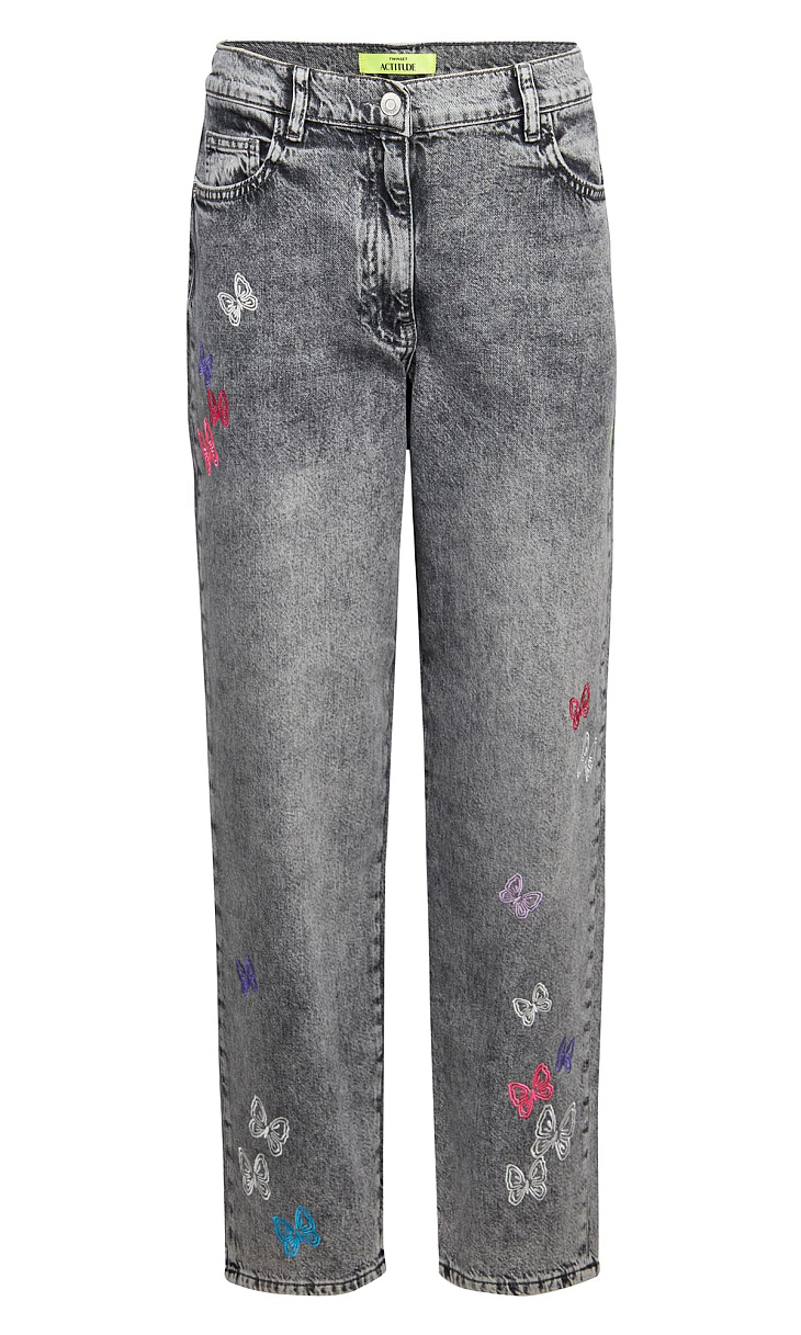 TWINSET: Джинсы с вышивкой