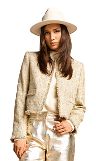 Жакет с металлизированными нитями