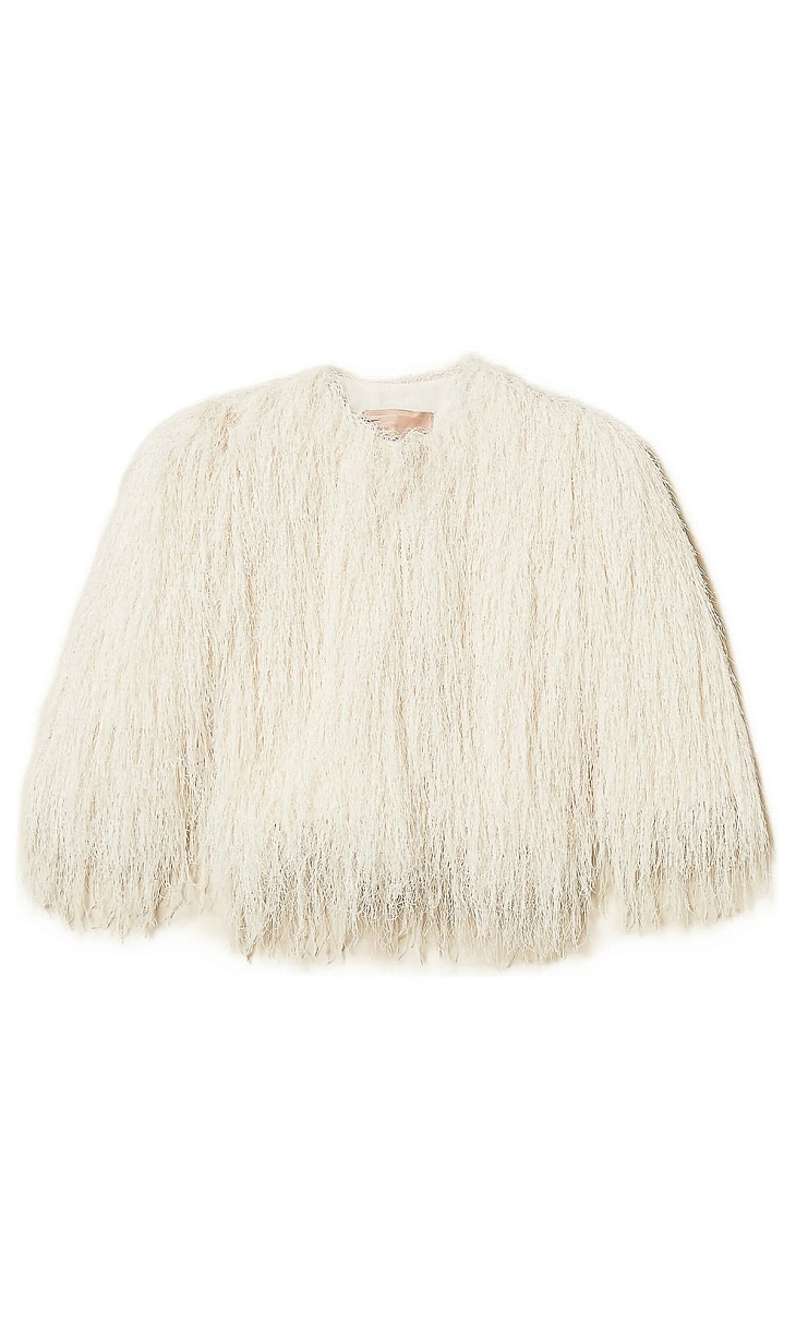 TWINSET: Жакет с длинным ворсом