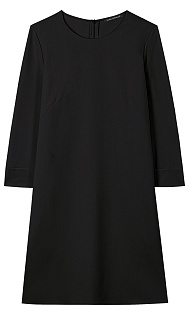 Платье с укороченными рукавами