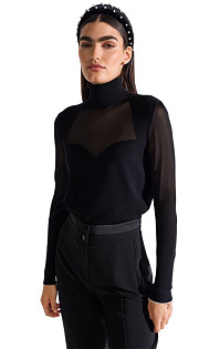 Водолазка с прозрачными вставками