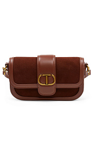 Сумка из кожи и замши