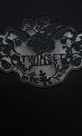 TWINSET: Футболка с кружевом
