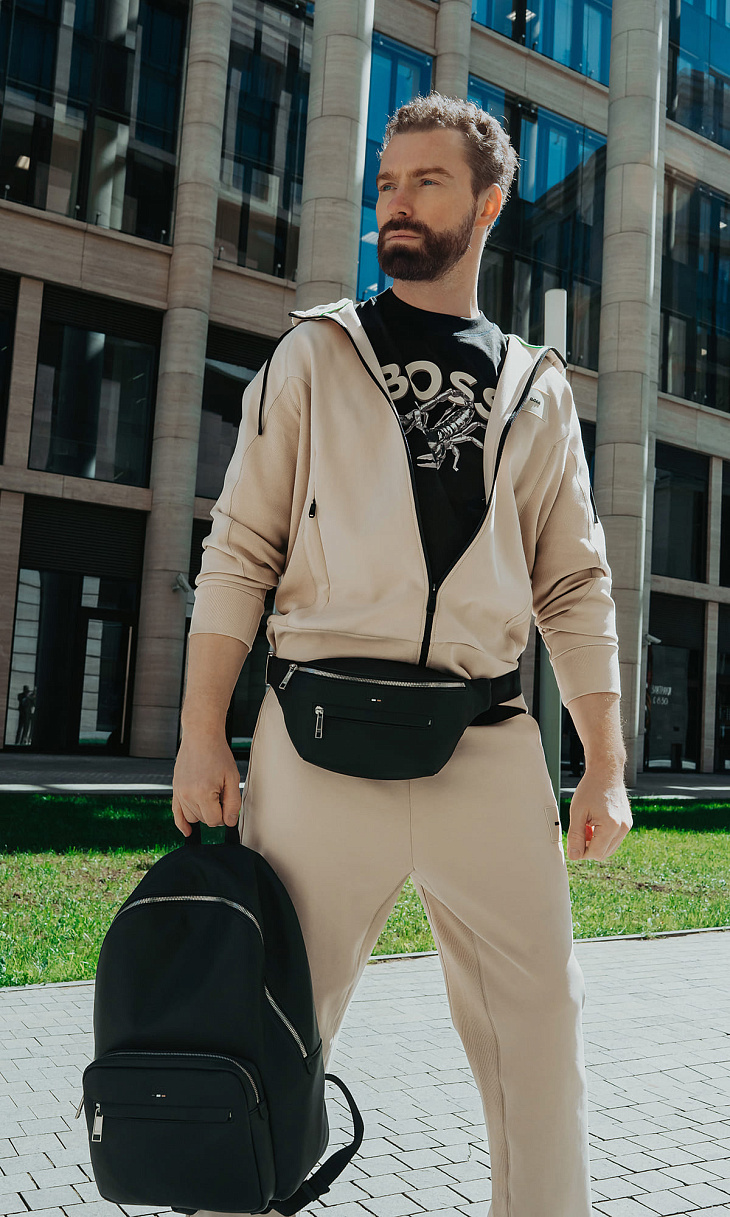 HUGO BOSS: Рюкзак из искусственной кожи