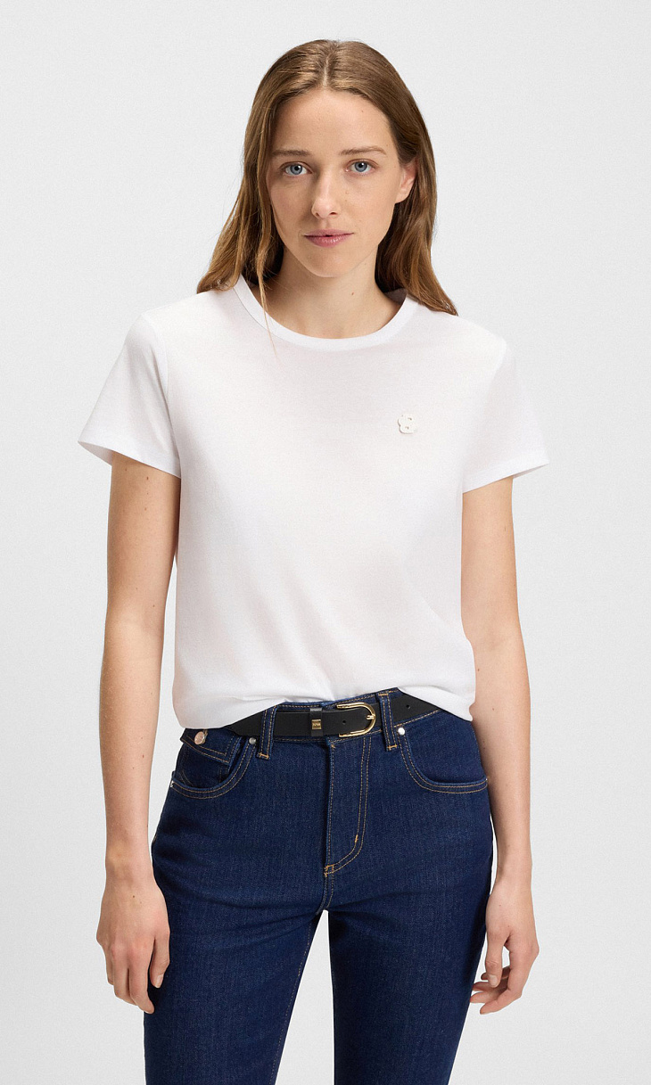 HUGO BOSS: Футболка из хлопка