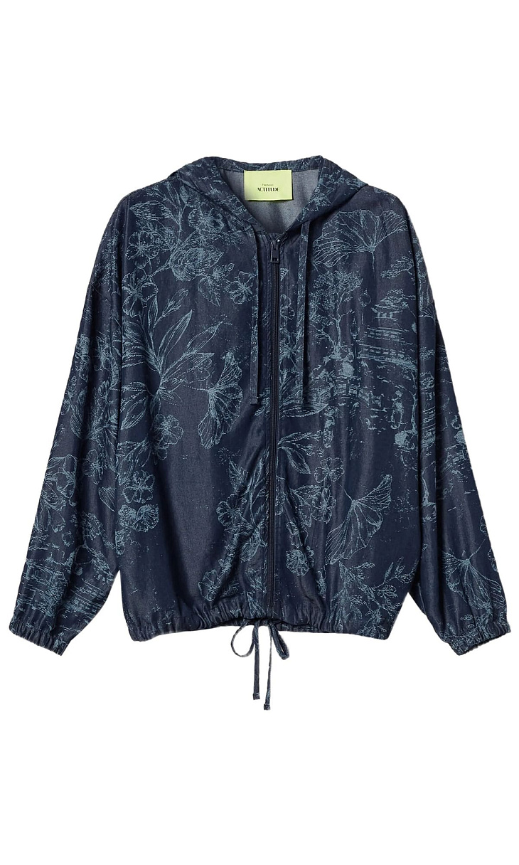 TWINSET: Джинсовая куртка с принтом