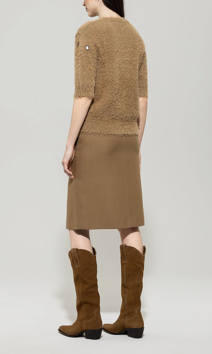 LUISA CERANO: Пуловер со стразами