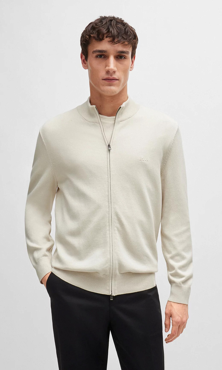 HUGO BOSS: Кардиган на молнии