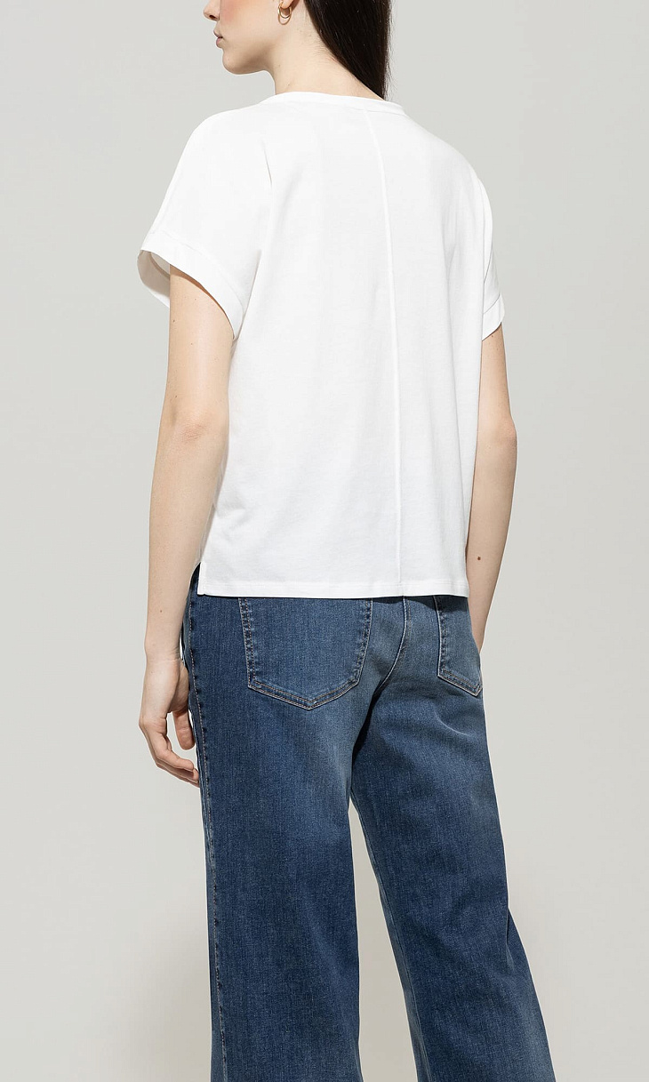 LUISA CERANO: Футболка с шелком