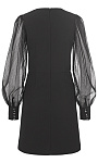 RIANI: Платье с прозрачными рукавами