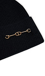 TWINSET: Вязаная шапка с металлическим декором