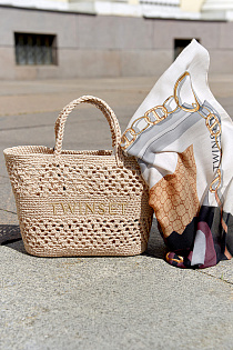 Плетеная сумка-шопер