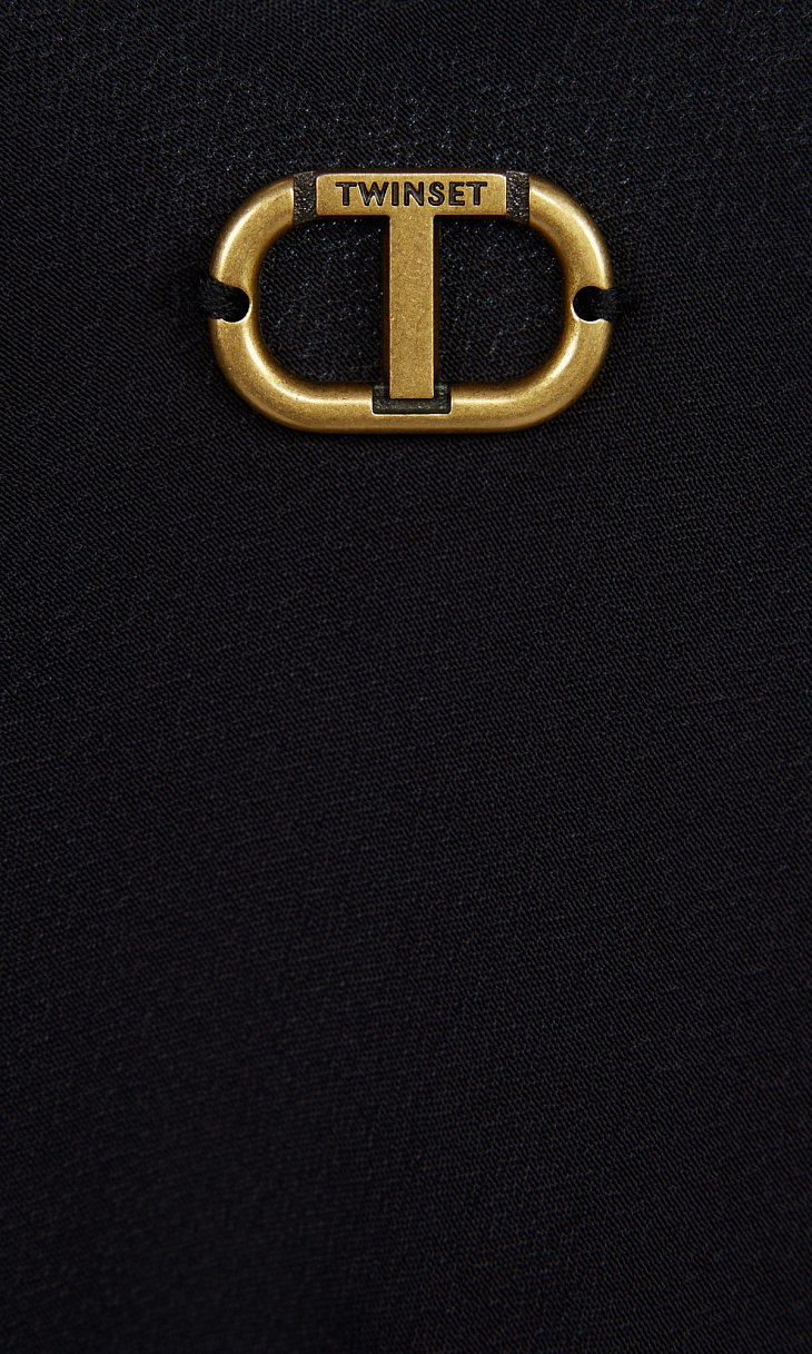 TWINSET: Топ с шелком