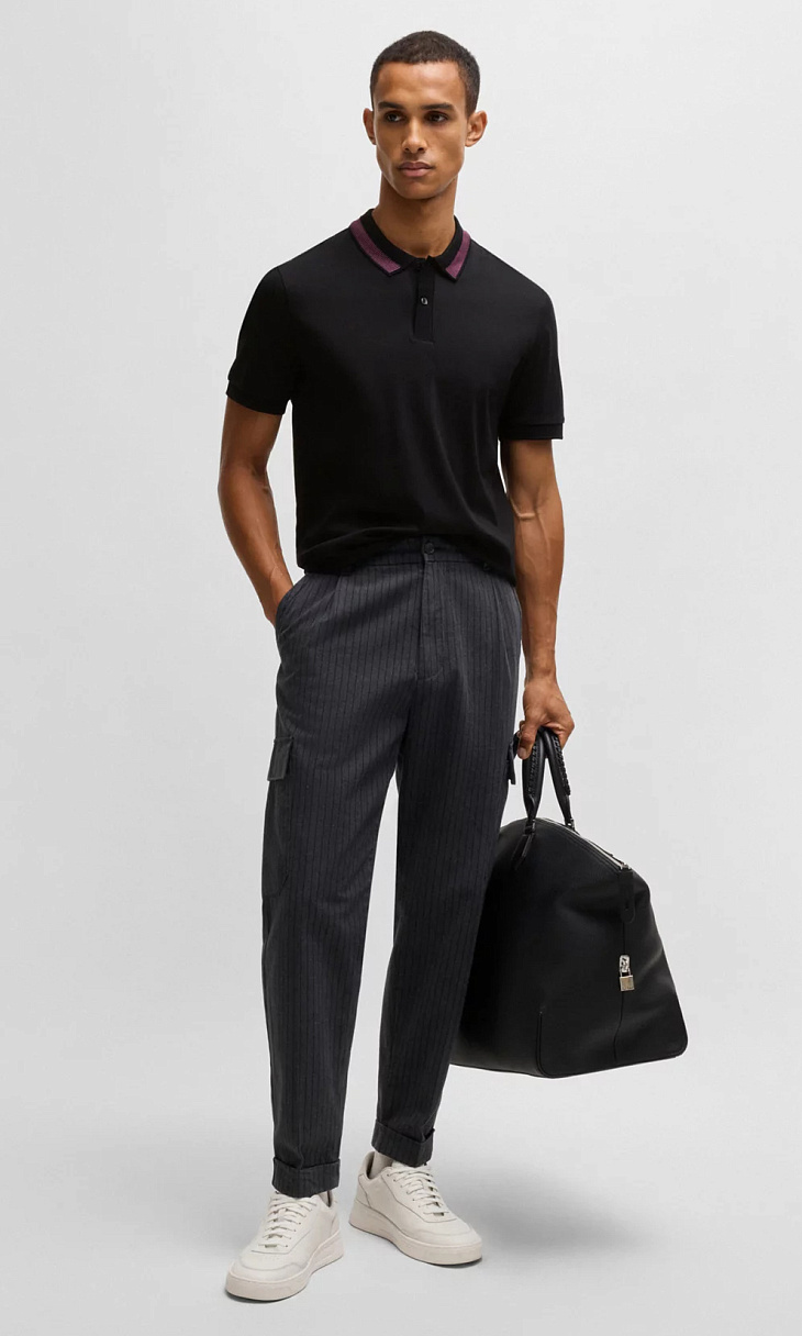 HUGO BOSS: Поло из хлопка