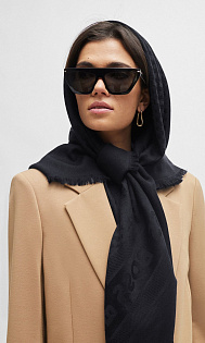 Шарф из шелка и шерсти