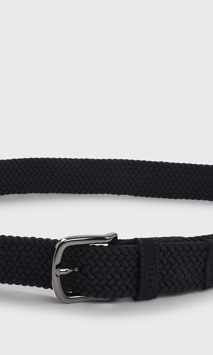 HUGO BOSS: Плетеный ремень с замшевой отделкой