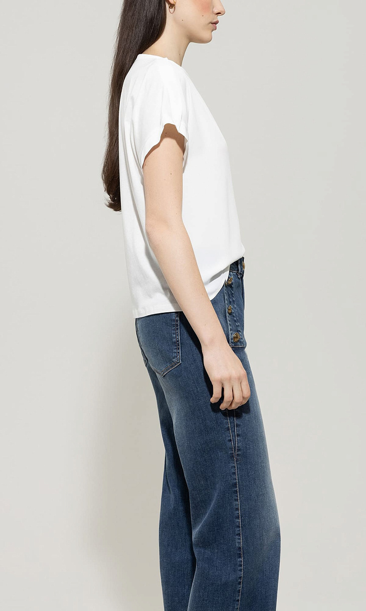 LUISA CERANO: Футболка с шелком