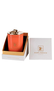 Ароматическая свеча Lime Basil Orange в оранжевом стакане