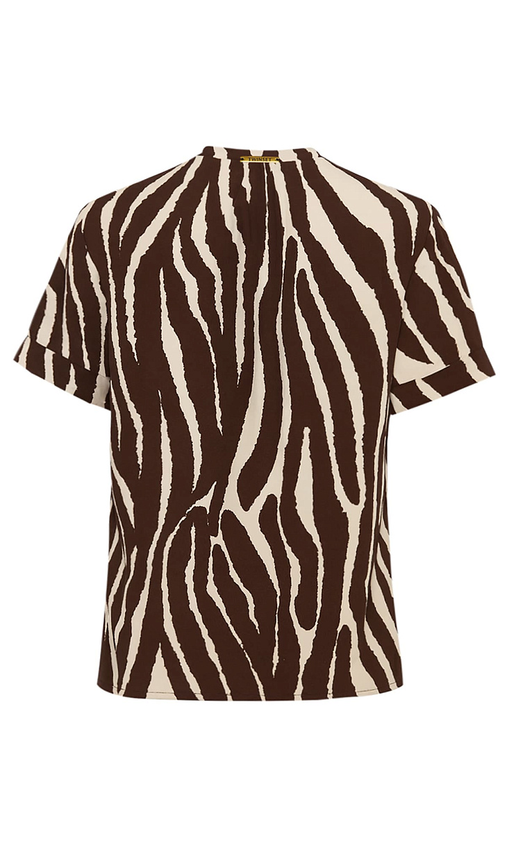 TWINSET: Футболка с вырезом