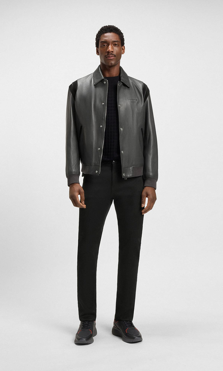 HUGO BOSS: Кроссовки из кожи и текстиля