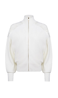 Толстовка с кружевом