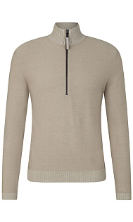 Пуловер из шерсти и хлопка