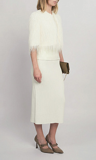 Жакет с длинным ворсом