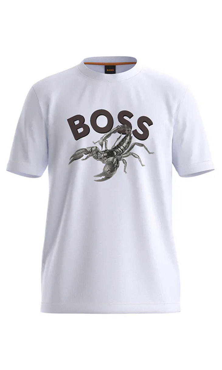 HUGO BOSS: Футболка с принтом